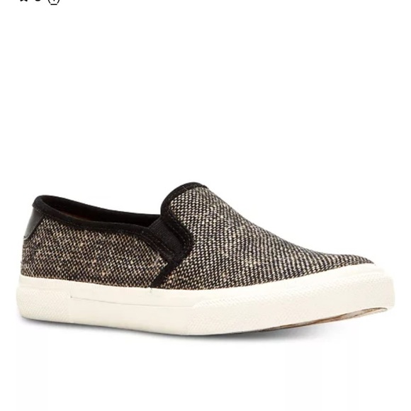Frye Women's Gia Canvas Slip-On Sneakers Textured shoe black Casual vacay 9.5M - Picture 1 of 15